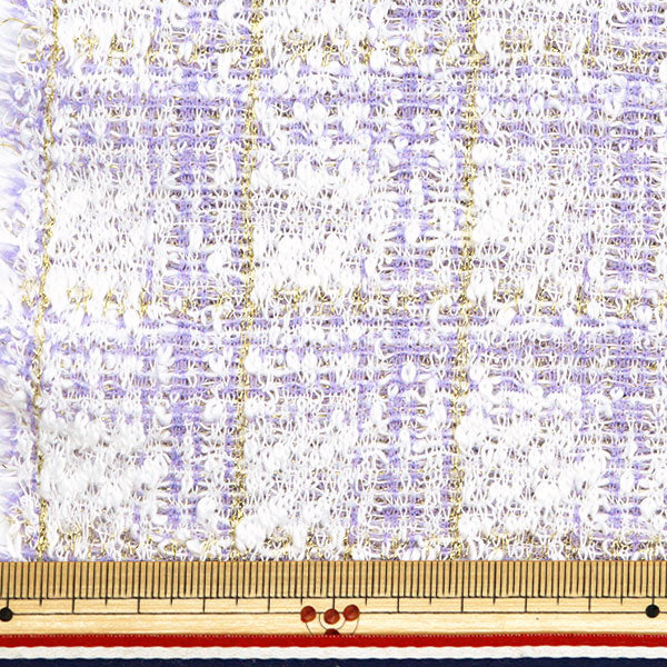 [From quantity 5] Fabric "knitTweed Purple ZQ2369-2" 【Yuzawayaoriginal】