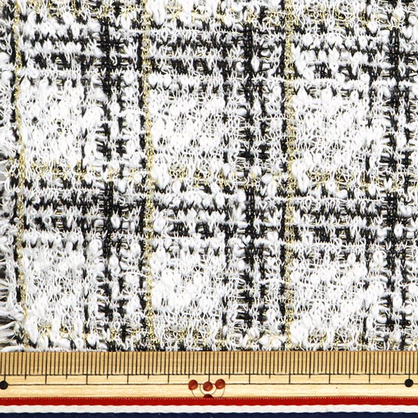 [From quantity 5] Fabric "knitTweed Black ZQ2369-4" 【Yuzawayaoriginal】