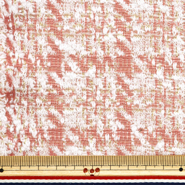 [From quantity 5] Fabric "knitTweed Pink ZQ2381-1" 【Yuzawayaoriginal】