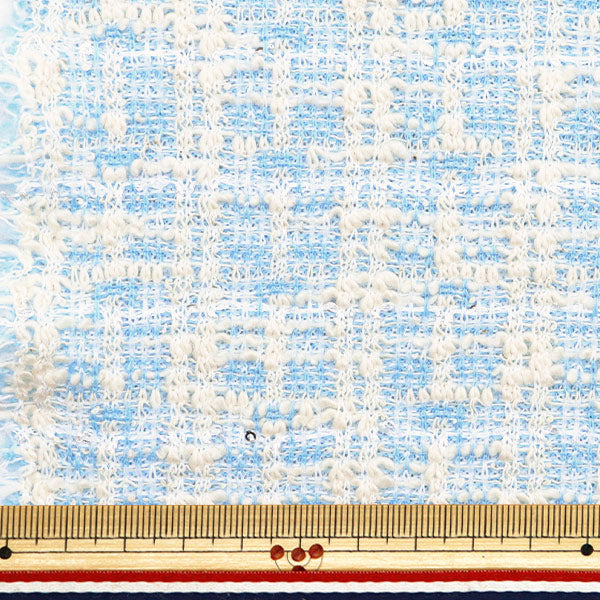 [From quantity 5] Fabric "knitTweed Blue ZQ2409-2" 【Yuzawayaoriginal】