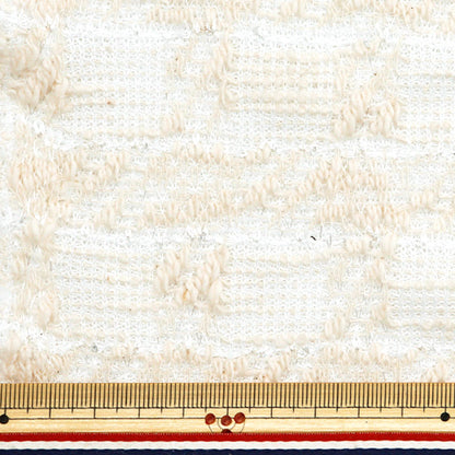 [From quantity 5] Fabric "knitTweed White ZQ2416-1" 【Yuzawayaoriginal】