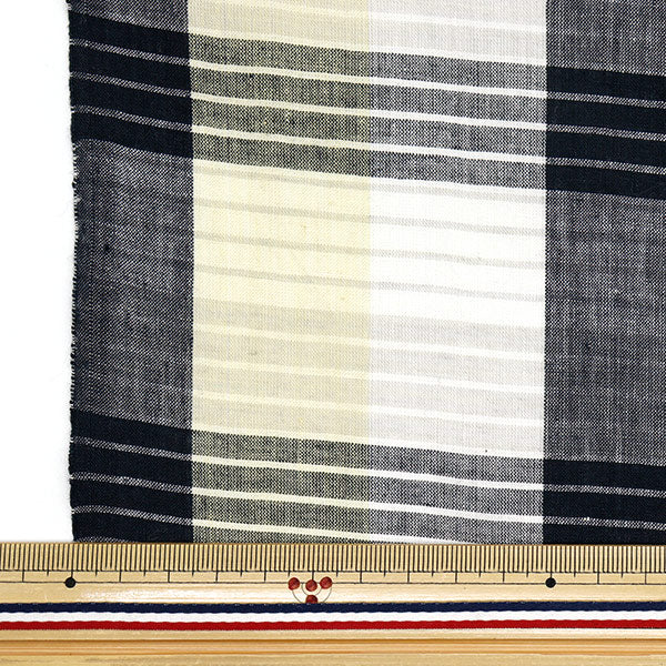 [Quantity starting from 5] Fabric "Year dye check INCHEPL-01WHA"