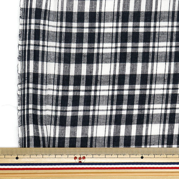 [Quantity starting from 5] Fabric "Year dye check INCHEPL-02WHB"