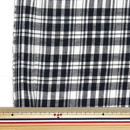 [Quantity starting from 5] Fabric "Year dye check INCHEPL-02WHB"
