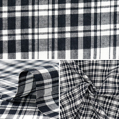 [Quantity starting from 5] Fabric "Year dye check INCHEPL-02WHB"