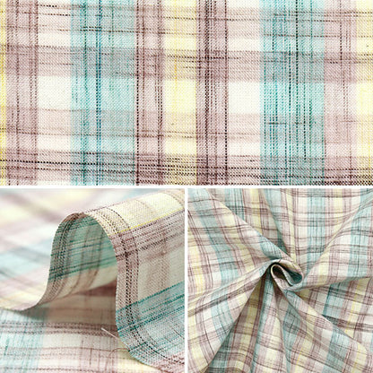 [Quantity starting from 5] Fabric "Year-dyed Check INCHEPL-03PPB"