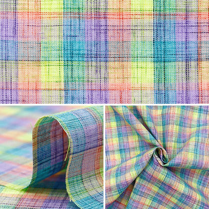 [Quantity starting from 5] Fabric "Year-dyed Check INCHEPL-04MIX"
