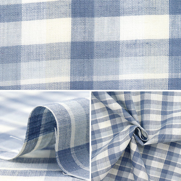 [Quantity starting from 5] Fabric "Year dye check INCHEPL-07LBL"