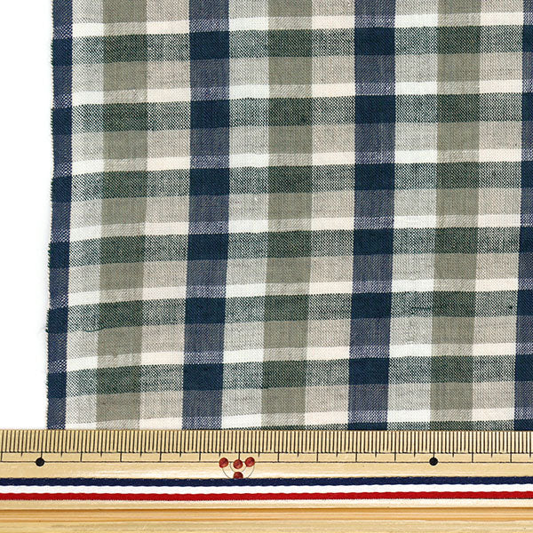 [Quantity starting from 5] Fabric "Year dye check INCHEPL-09BGY"