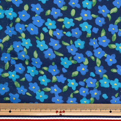 [Quantity starting from 5] Fabric "60 Lawn Print Floral Navy 60LA25-PB-NV" 【Yuzawayaoriginal】