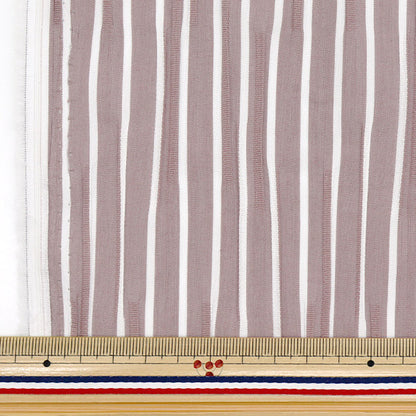 [Quantity starting from 5] Fabric "Tuck woven stripe purple TUCK-ST-PU" 【Yuzawayaoriginal】