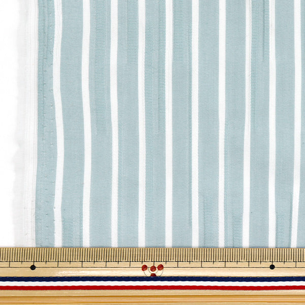 [Quantity starting from 5] Fabric "Tuck woven stripe blue TUCK-ST-BL" 【Yuzawayaoriginal】