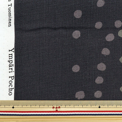 [Quantity starting from 5] Fabric "Naniiro Linen Thick Circle Pocho Small Stone EGX-11211-1D" KOKKA
