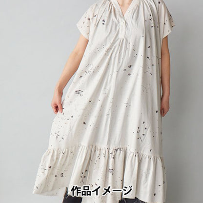 [Quantity starting from 5] Fabric "Cotton Silk Flowers Bloom EGX-11260-1B" KOKKA