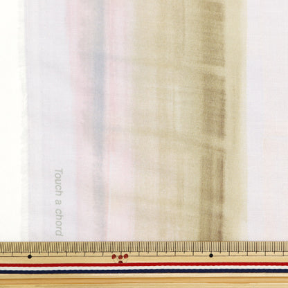 [Quantity starting from 5] Fabric "Naniiro Cotton Silk Touch a Chord Kotosen Ni Fureru EGX-11391-1A" KOKKA