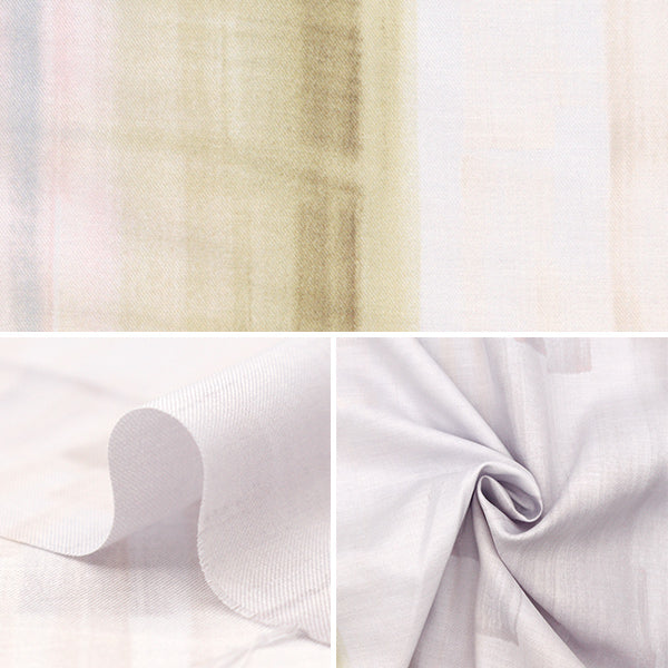 [Quantity starting from 5] Fabric "Naniiro Cotton Silk Touch a Chord Kotosen Ni Fureru EGX-11391-1A" KOKKA