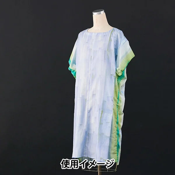 [Quantity starting from 5] Fabric "Naniiro Cotton Silk Touch a Chord Kotosen Ni Fureru EGX-11391-1B" KOKKA