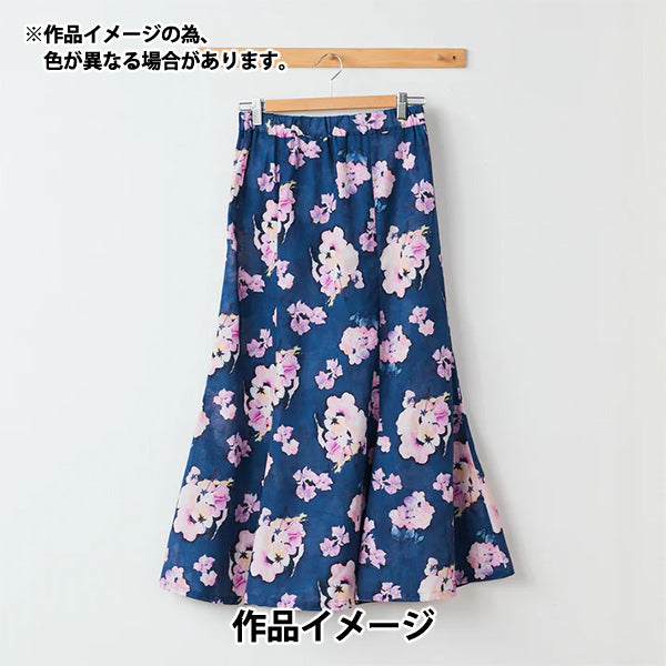 [数量从5开始] 织物 "Yui棉花亚麻指南针喷墨中提琴EGXA-6426-1A" KOKKA