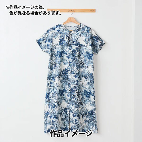 [数量从5开始] 织物 "YUI棉花亚麻指南针喷墨对比EGXA-6427-1A" KOKKA