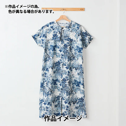 [数量从5开始] 织物 "YUI棉花亚麻指南针喷墨对比EGXA-6427-1A" KOKKA
