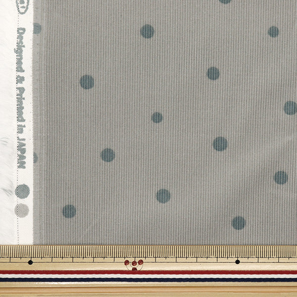 [From quantity 5] Fabric "21W Corduroy Print Dot Gray AP45801-1B"