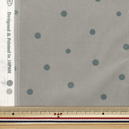 [From quantity 5] Fabric "21W Corduroy Print Dot Gray AP45801-1B"