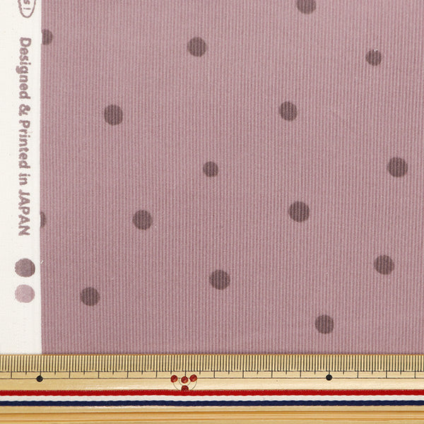 [From quantity 5] Fabric "21W Corduroy Print Dot Pink AP45801-1C"