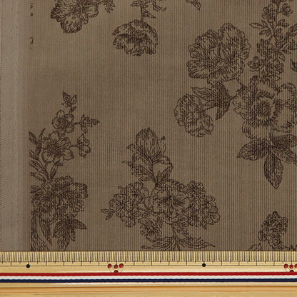 [From quantity 5] Fabric "21W Corduro Print Flower Pattern Brown AP45801-2D"