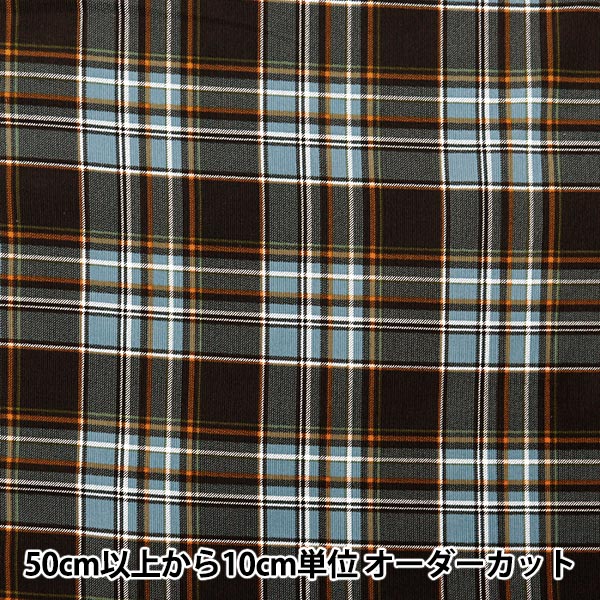 [From quantity 5] Fabric "21W Corduroy Print Check Blue AP45801-3D"