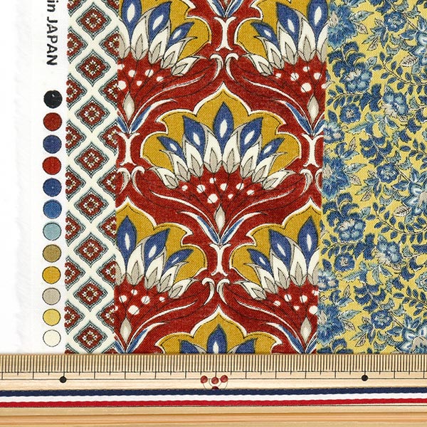[Quantity starting from 5] Fabric "Silky-Like Cotton Stripe Multi SP5000-4E"