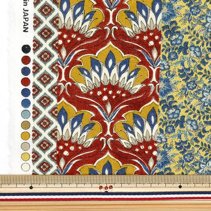 [Quantity starting from 5] Fabric "Silky-Like Cotton Stripe Multi SP5000-4E"