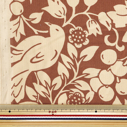 [From quantity 5] Fabric 『Corduroy Modern Arts Ivory x Pink KTS7072-A" COTTON KOBAYASHI