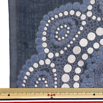 [Quantity starting from 5] Fabric "Indian Boil Print Arabesque Brocade 2650107-DBL"