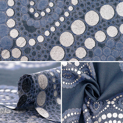 [Quantity starting from 5] Fabric "Indian Boil Print Arabesque Brocade 2650107-DBL"