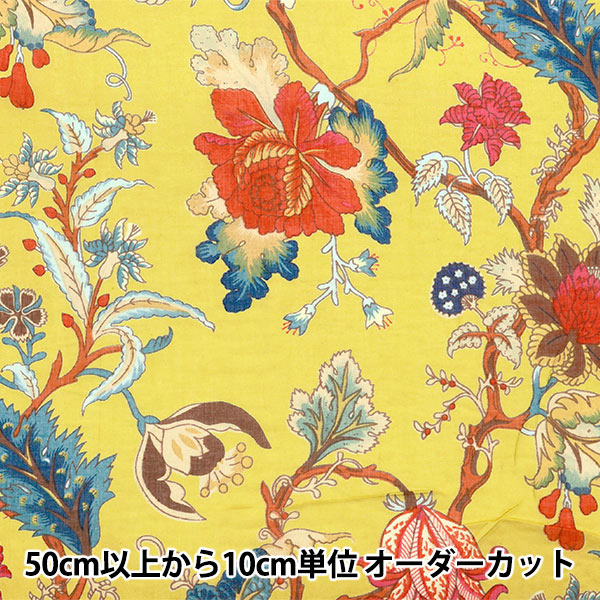 【数量5起】 織物 印度玻尔印花热带花卉2650102-YE"