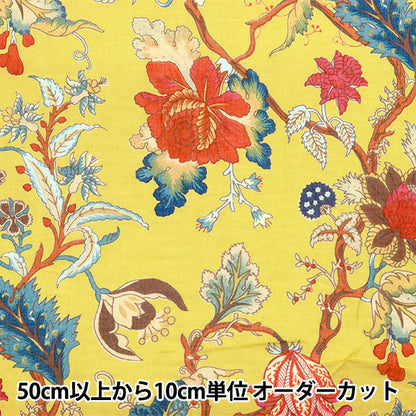 【数量5起】 織物 印度玻尔印花热带花卉2650102-YE"
