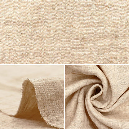 [Quantity starting from 5] Fabric "Cotton Linen"double gauze Plain Natural CLWG-NA"