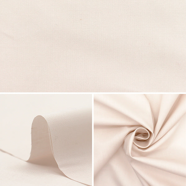 [Quantity starting from 5] Fabric "60 Loan Soft texture processing Plain Ecru 60LAWN25-EC"