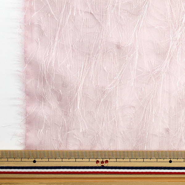 [Quantity starting from 5] Fabric "cutJacquard Glitter Pink CJAC-LAM-PK"