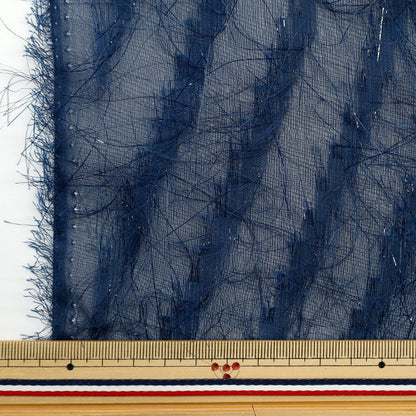 [Quantity starting from 5] Fabric "cutJacquard Glitter Navy CJAC-LAM-NV"
