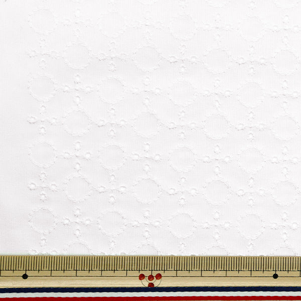 [Quantity starting from 5] Fabric "Domestic cotton lace, white 2041025-1"