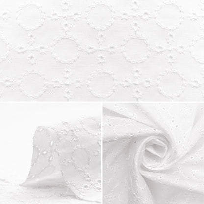[Quantity starting from 5] Fabric "Domestic cotton lace, white 2041025-1"