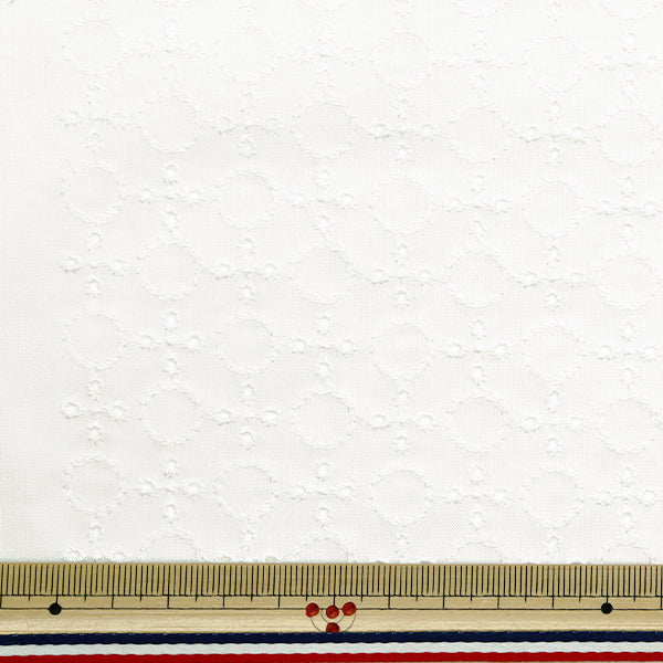 [Quantity starting from 5] Fabric "Domestic cotton lace off-white 2041025-2"