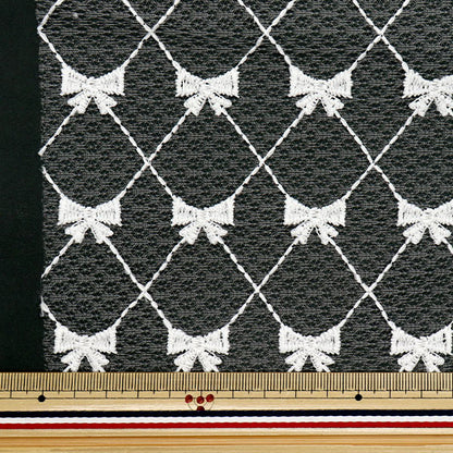 生地 『レースリボン トレンドファブリック カットクロス 約127cm×50cm ホワイト TF-71C-W』 KIYOHARA 清原