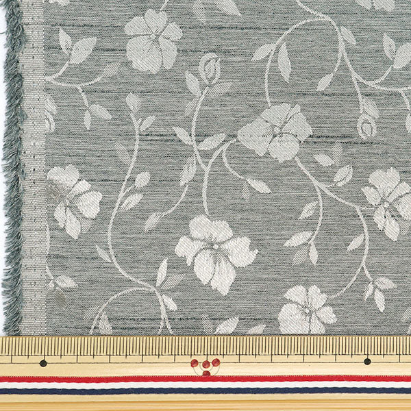 [Quantity starting from 5] Fabric 『ShantungJacquard Silver 203112-3"