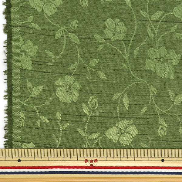 [Quantity starting from 5] Fabric 『ShantungJacquard Green 203112-4"