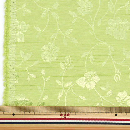 [Quantity starting from 5] Fabric 『ShantungJacquard Light Green 203112-14"