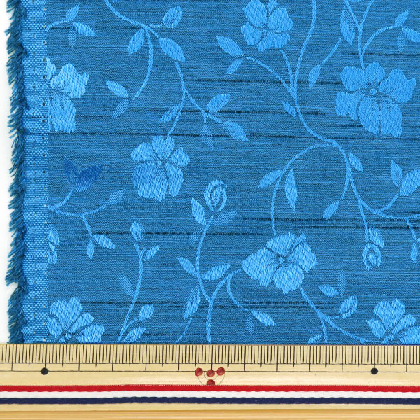 [Quantity starting from 5] Fabric 『ShantungJacquard Blue 203112-17"
