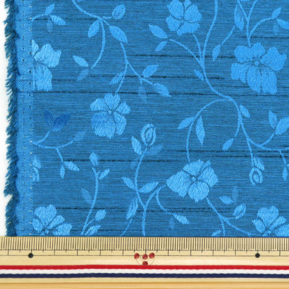 [Quantity starting from 5] Fabric 『ShantungJacquard Blue 203112-17"