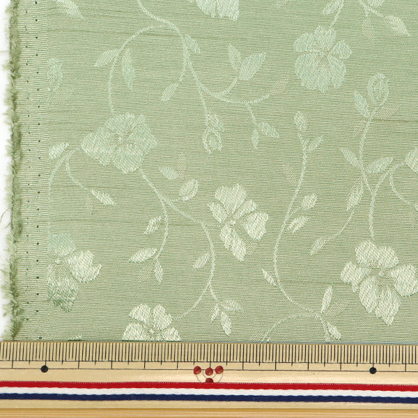 [Quantity starting from 5] Fabric 『ShantungJacquard Apple Green 203112-21"